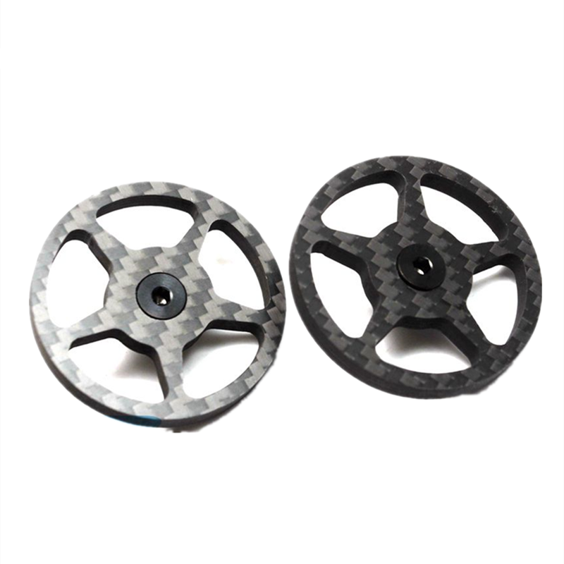 Easywheel for Brompton Folding Bike Super Light Easy Wheel Size 46mm with Titanimun Bolts: pentagram