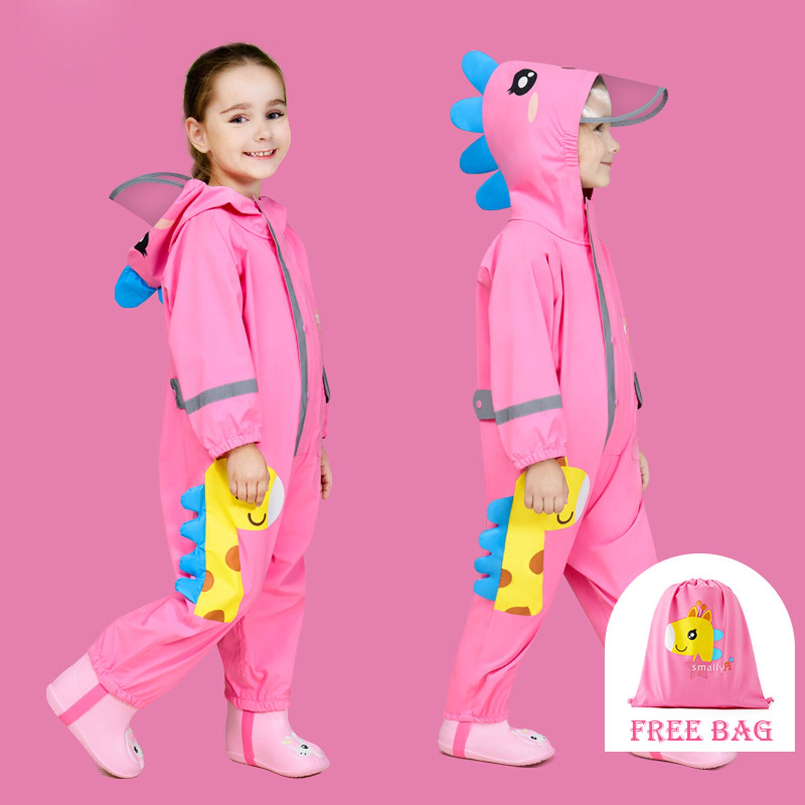 Imperméable pour enfants, combinaison de pluie pour enfants, capuche de bébé, combinaison imperméable une pièce, imperméable boueux, imperméable respirant pour enfants