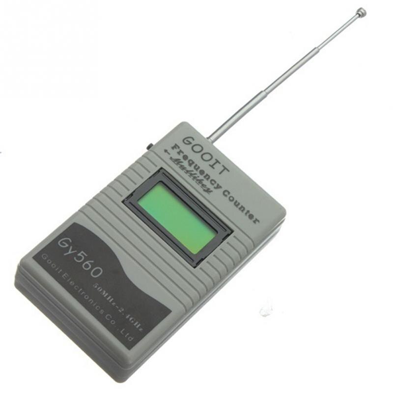 Dispositivo do teste de frequência para o transceptor de rádio em dois sentidos gsm 50 mhz-medidor do contador da frequência de 2.4 ghz gy560