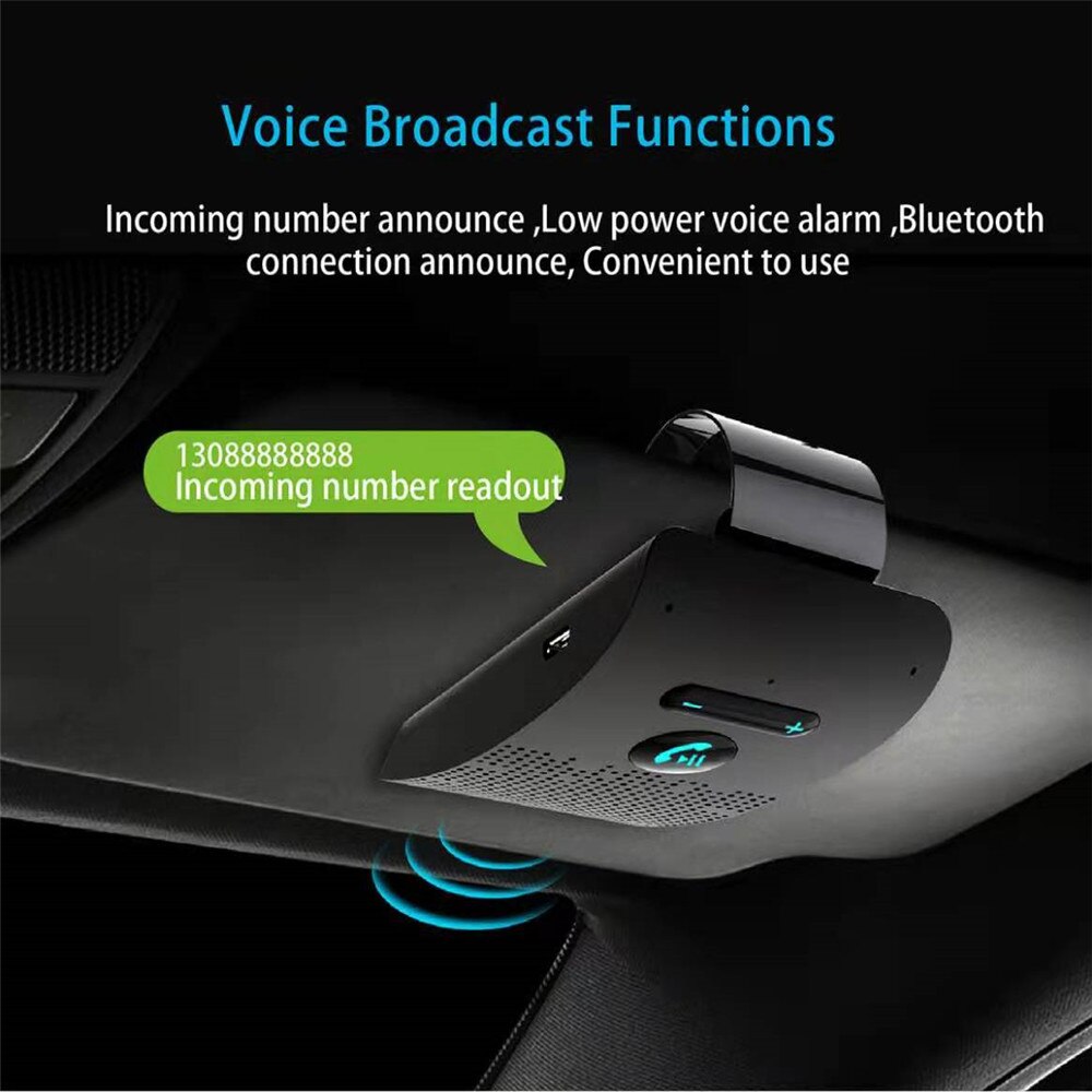 Auto Bluetooth Handsfree Carkit-Automatische Aan-uit Auto Bluetooth Speakerreceiver High-Tech Auto Interieur Accessoires