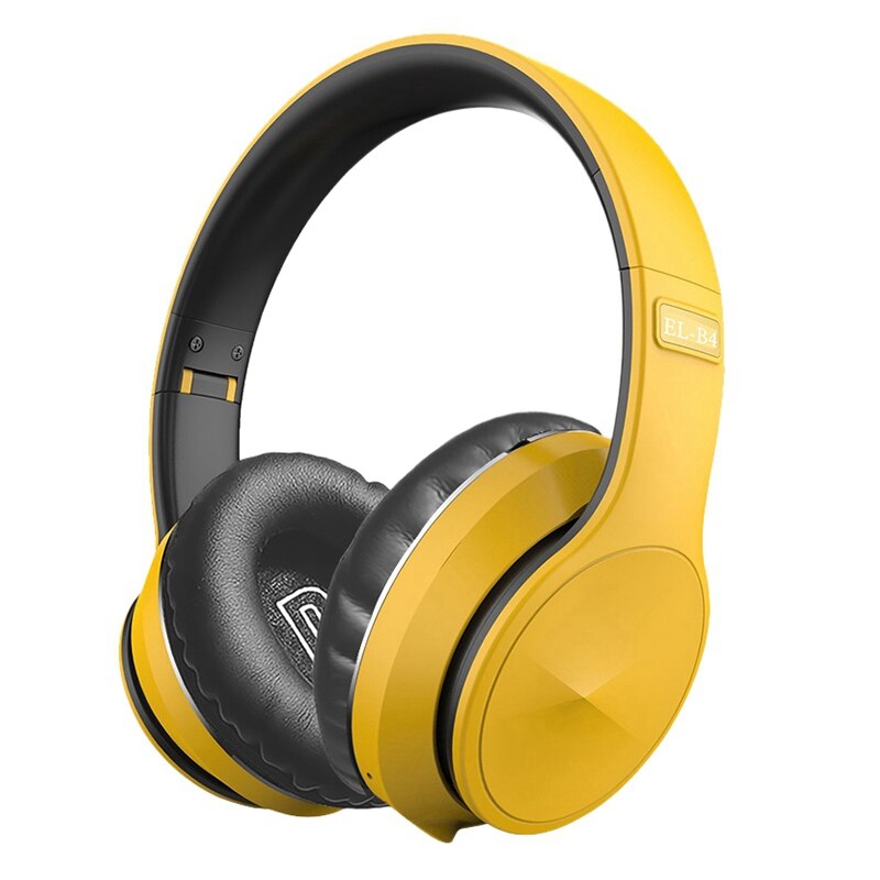 BL-B4 Headset, Bluetooth 5.0 High Portable Wireless Headset Foldable Headset for Children: Yellow