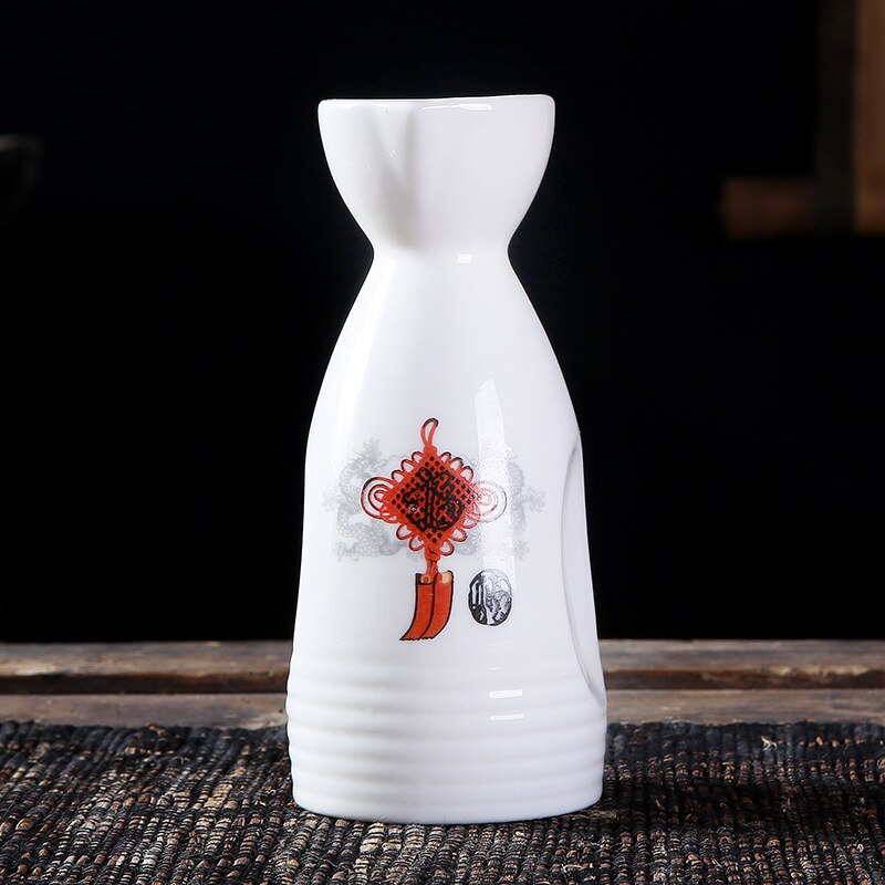 Japansk sake set 7 delar sake set handmålad porslin keramik traditionella keramiska koppar hantverk vinglas låda