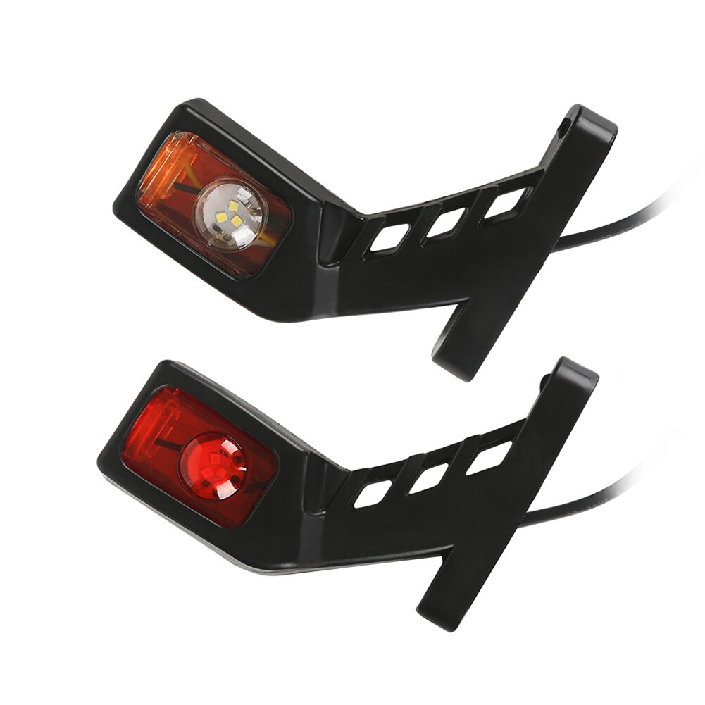 2PCS Trailer 9 LED Side Marker Lighting Outline Marker Lamp Van Truck LED Lights Neon Stalk Side Marker Light for Trailer 12-24V