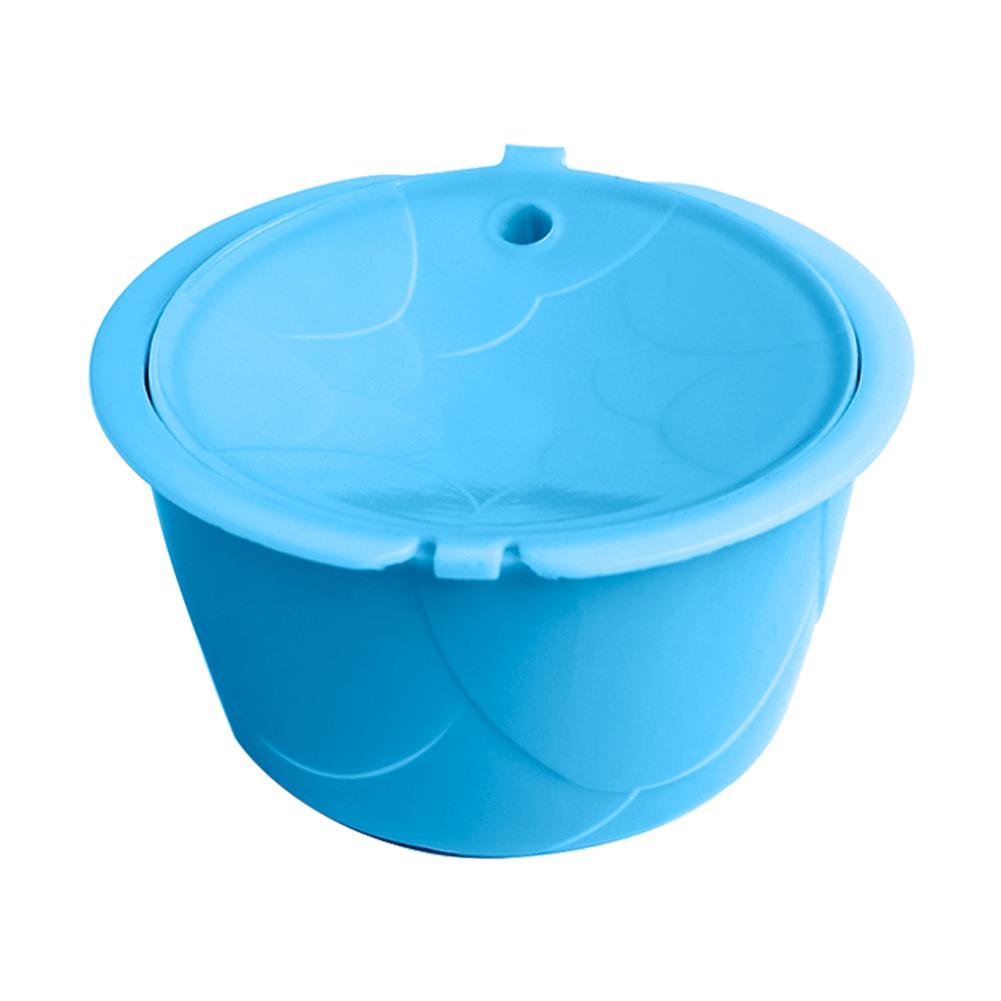 Edelstahl wiederverwendbar Kaffee Kapsel Tasse Sieb Filter für Dolce Gusto Wiederverwendbare Nachfüllbare Kaffee Kapsel Kappen Barista Werkzeug: Blau