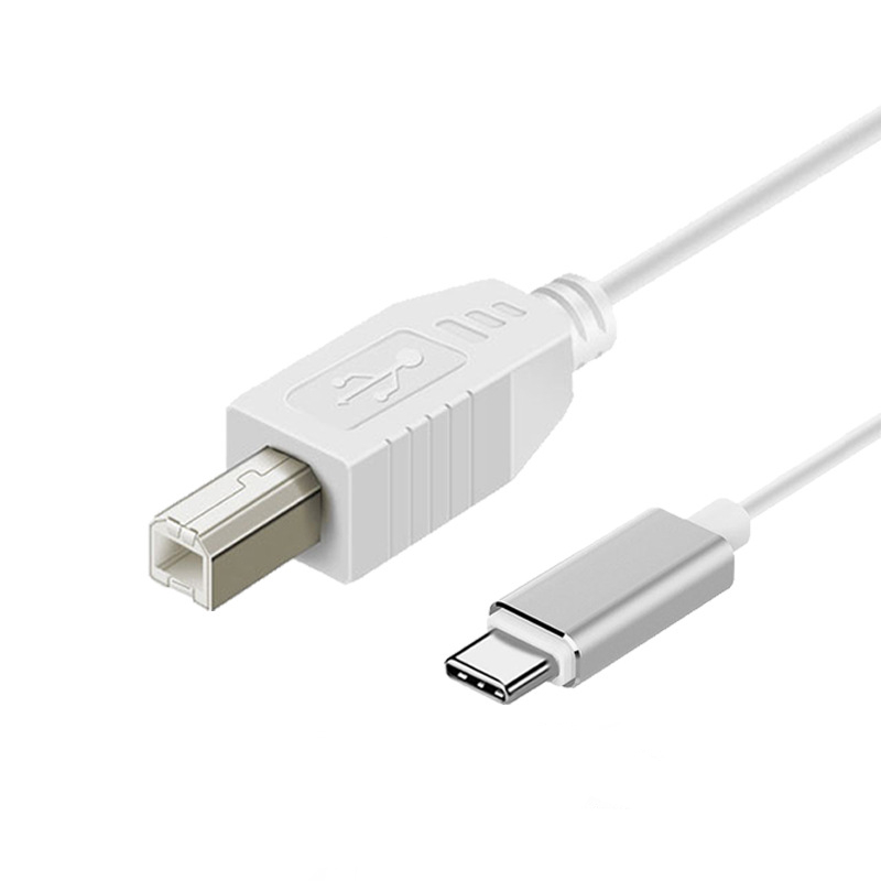 Adaptador USB C a tipo B tipo C a USB B OTG Cable MIDI para Android a instrumento Musical electrónico MIDI Audio de Piano Digital: Rojo / 1,5 m