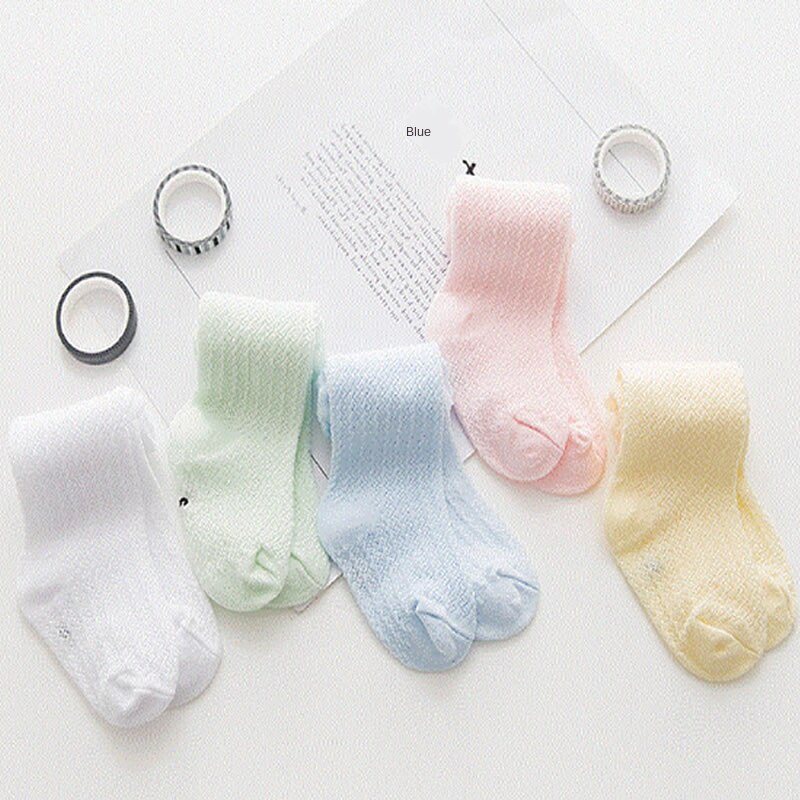 Baby Mug-Proof Sokken Knie Hoge Baby Lange Sokken Buis Dunne Mesh Jongens Meisjes Unisex Ademend Slang Sok