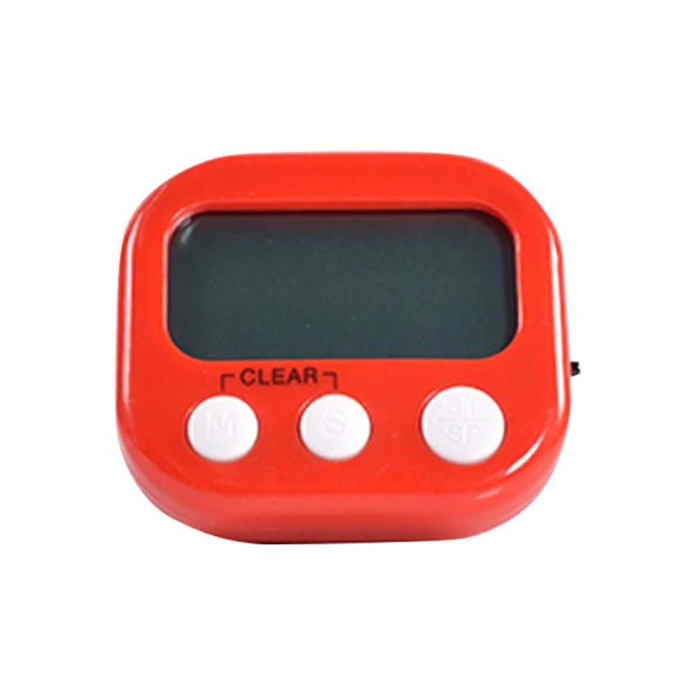 Magnetic Kitchen Timer Countdown LCD Digital Stopwatch Mini Practical Cooking Timer Alarm Clock White Blue Pink
