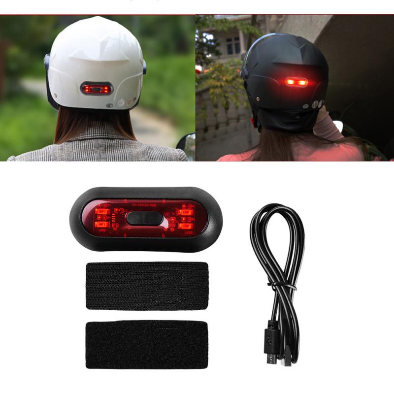 Kask rowerowy lampka ostrzegawcza jazda motocyklem lampka na kask robić roweru szosowego i górskiego kask lampa tylna USB robić ładowania akcesoriów rowerowych
