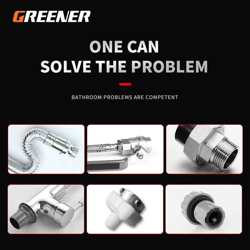 Adjustable Wrench Large Opening Multifunctional Universal Spanner Household Bathroom Wrench Key Nut Wrench Plumbing Repair Tool