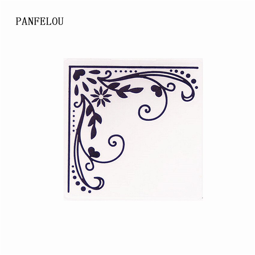 PANFELOU Vines edge Embossing folders Plastic For Scrapbooking DIY Template Fondant Cake Photo Album Card Making