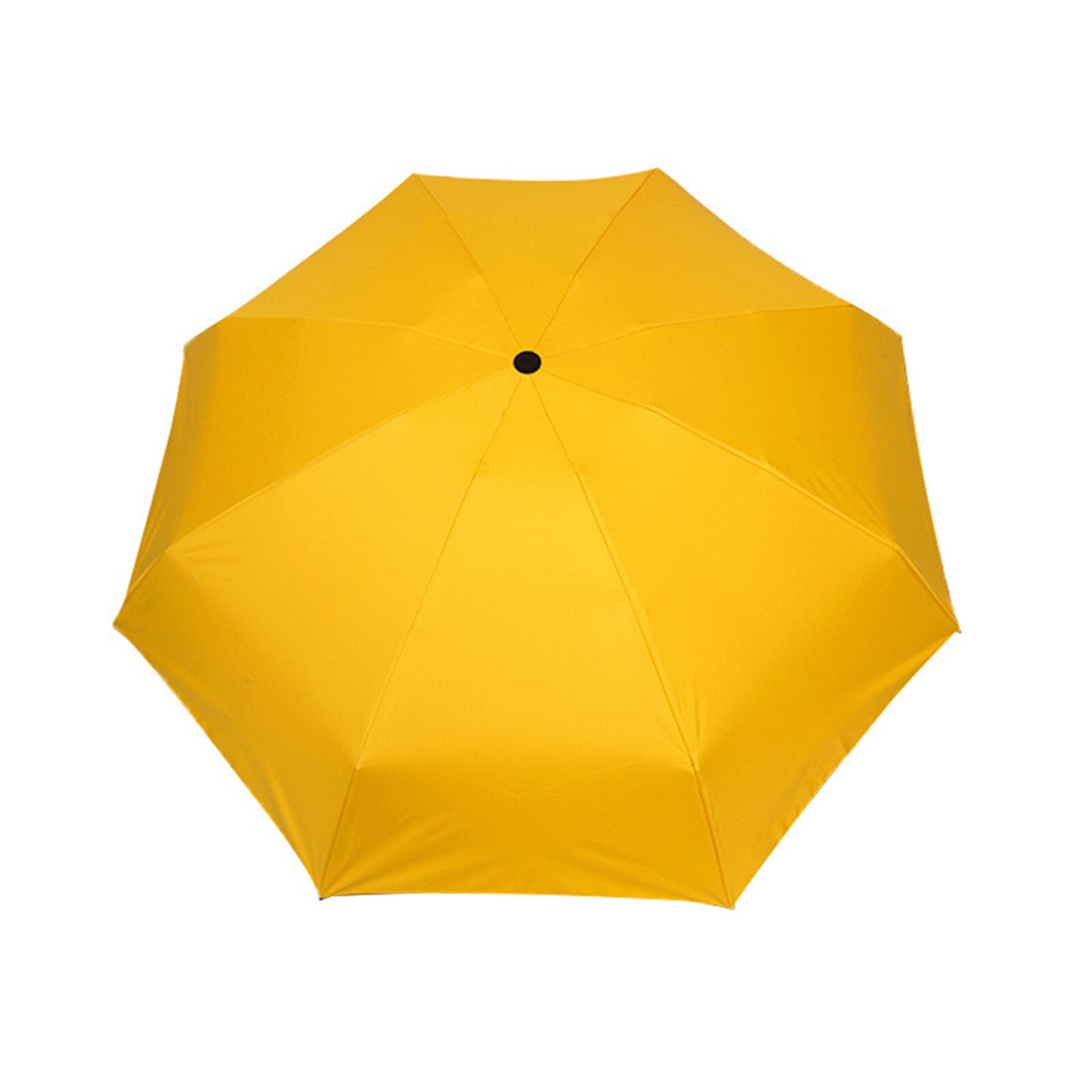 Kleine Zon Regen Paraplu Vijf Opvouwbare Leuke Anti Uv Paraplu Kids Strand Parasol Winddicht Paraplu FP8: Yellow