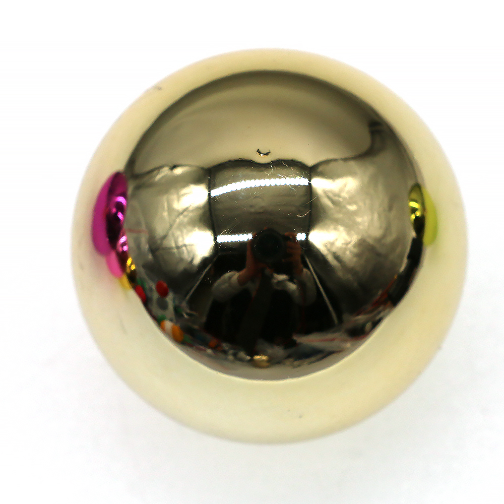 1pc x 35mm förkromad kultopp med mutter för joystick sanwa arkadkommando retro spelmaskin snk neo geo diy flipperspeldelar: Gul