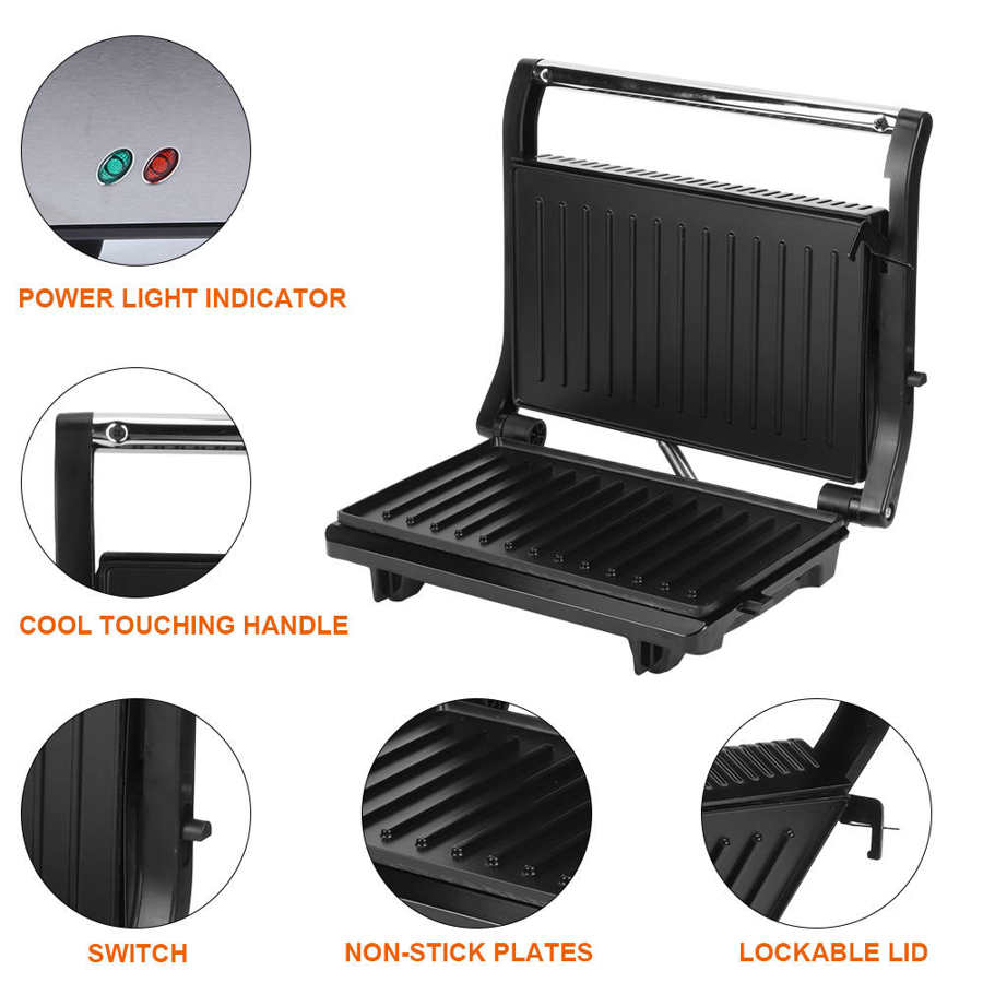 Multifunctional Household Grill Smokeless Barbecue Machine Breakfast Machine Double Heating Barbecue Stove