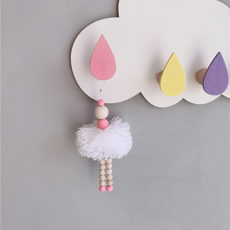 Décoration suspendue danseuse Ballet de Style nordique | Perles en bois, décor de chambre de fille, ornement de tente pour bébé et pépinière, accessoires photos