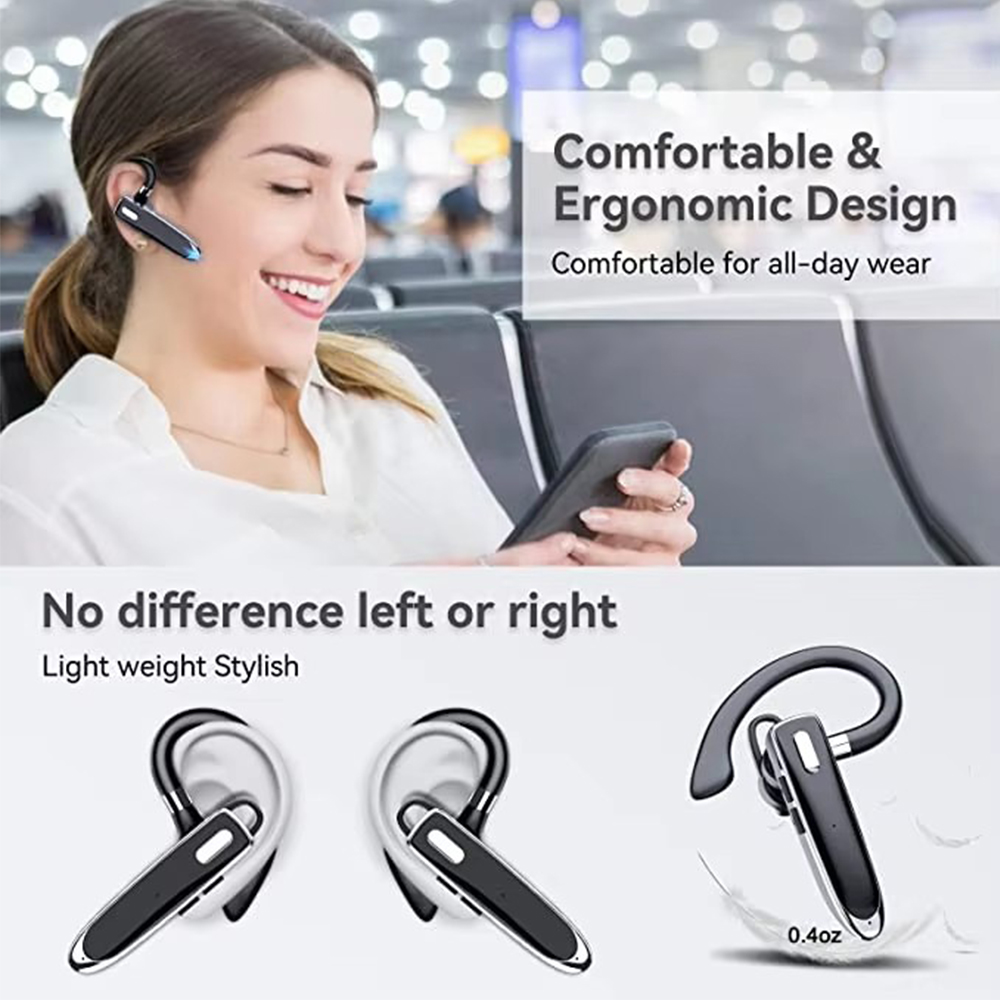 Neuer kabelloser Business-Kopfhörer YYK530, Einzelohr-Dual-Mikrofon, Bluetooth V5.3-Kopfhörer, Geräuschunterdrückung, Headset für Arbeit/LKW-Fahrer