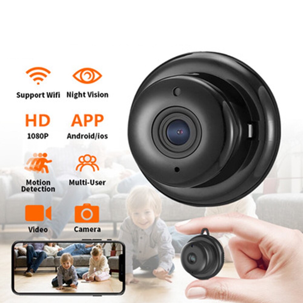 V380 Mini Wifi Camera 1080P Draadloze Indoor Camera Audio Camera Bewegingsdetectie