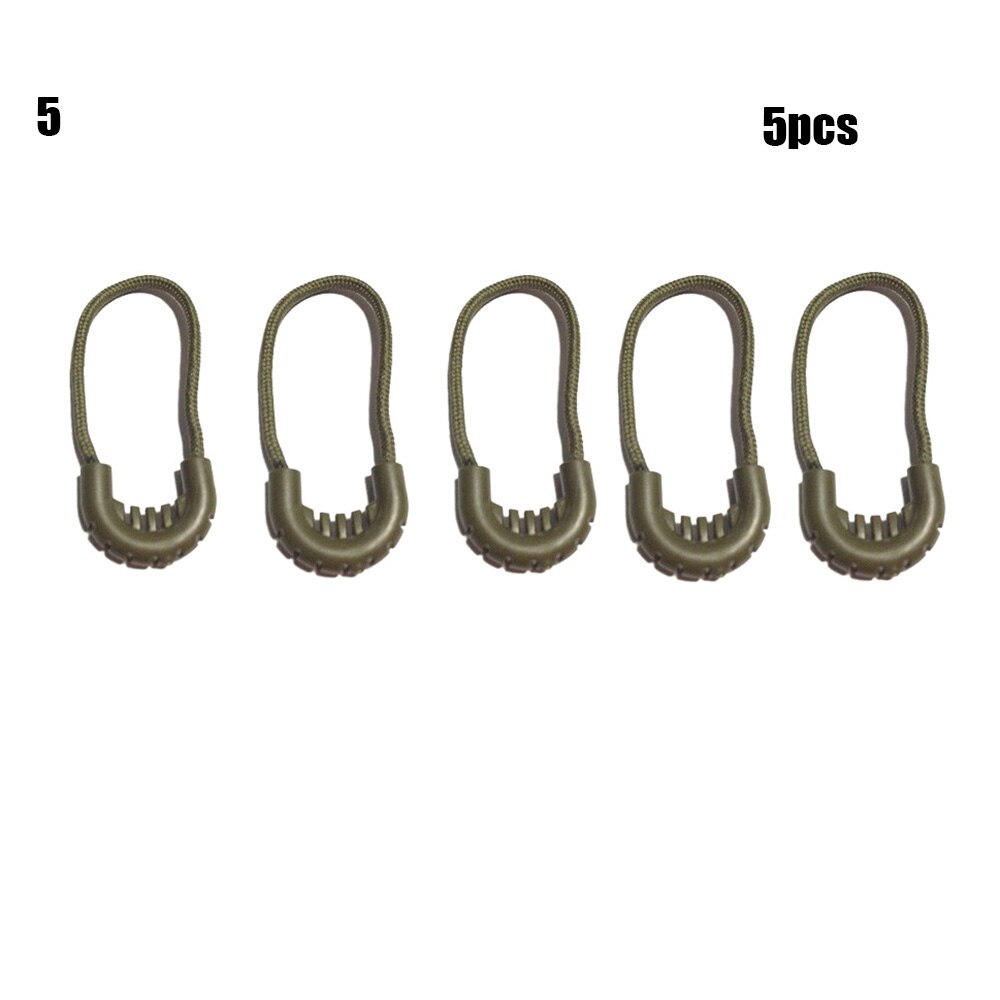 Clothing Bags Clip Buckle Suitcase Tent Backpack Ends Lock Zips Cord Rope Pullers Zip Puller Replacement Zipper Pull: -5pcs style 5