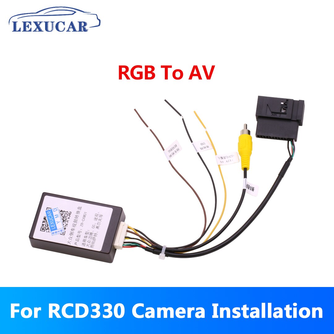 26 PINS RGB to CVBS (RCA) AV Signal Converter Adapter for VW RGB Original Rearview Backup Camera For VW passat CC Tiguan