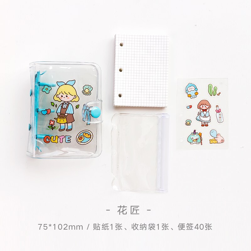 Mohamm tlen dziewczynka seria przenośny mini luźny liść książka pamiętnik notebooki kreatywne materiały biurowe akcesoria biurowe prezenty: B