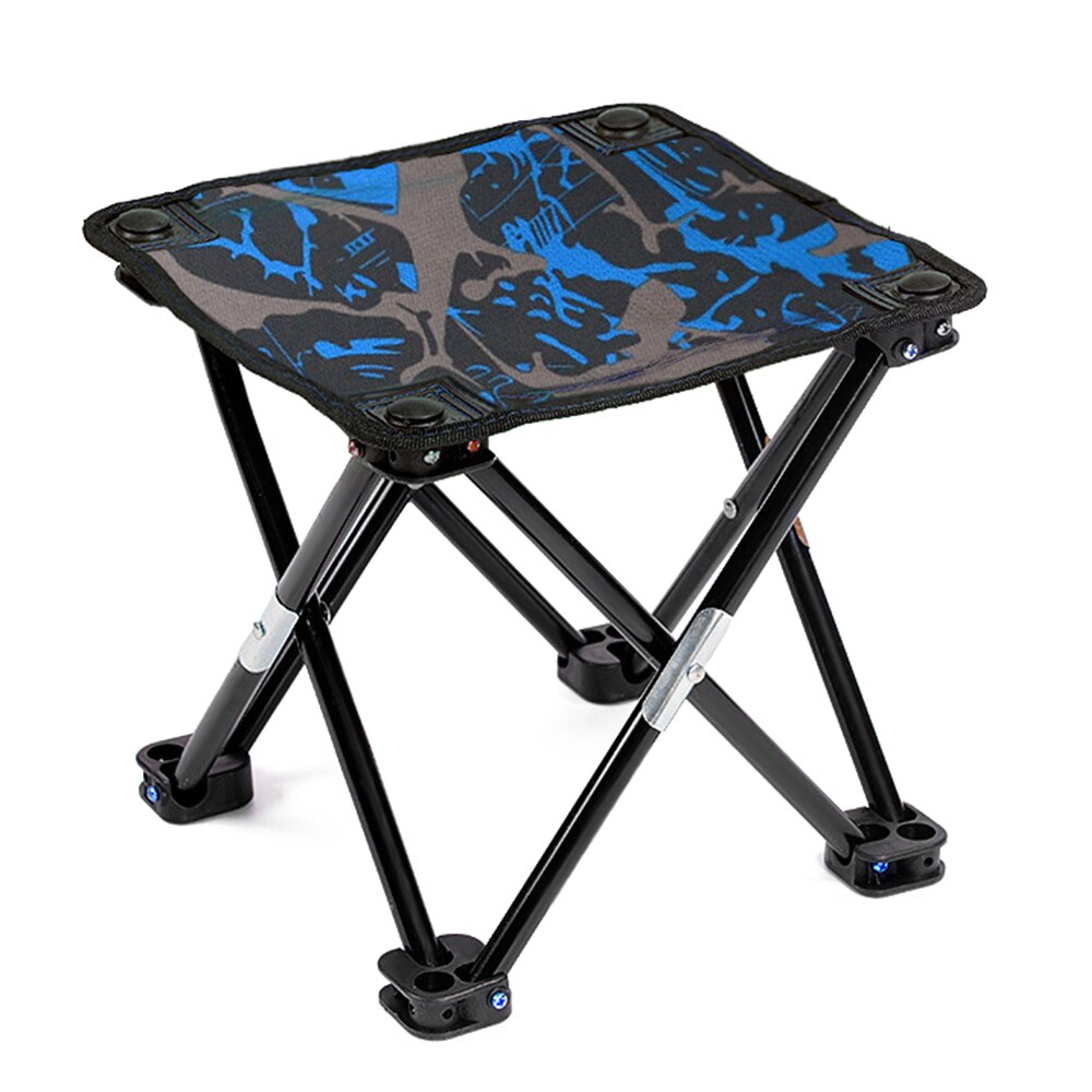 Tragbare Falten Angeln Stuhl Hocker für Outdoor Camping Wandern Picknick Reise Ultraleicht Klappstuhl Hocker: Blue CM Stool