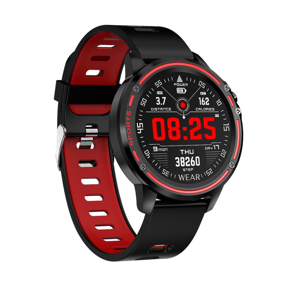 ECG + PPG Digitale Horloge Mannen Sport Horloges Elektronische LED Mannelijke Horloge Voor Mannen Klok Horloge Waterdicht Uur Gezondheid tracker: red