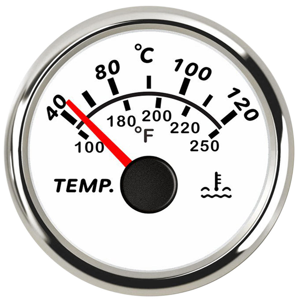 52mm Auto Wassertemperaturanzeige Auto Temperaturanzeige Wassertemperatur Digital Meter + Sensor für Auto LKW Marine Stiefel benutzerdefinierte: Armee Grün