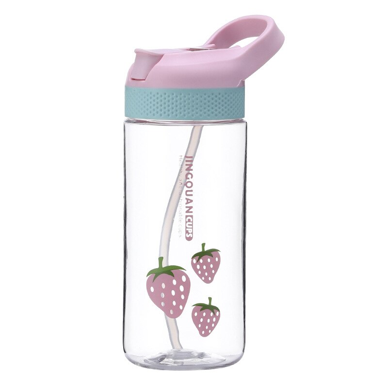 520ML Baby Kid Lovely Zoo Cartoon Animal Drink Cup Water Bottle Non-toxic BPA-Free Drinking Cups For Kids Children School Cups: red