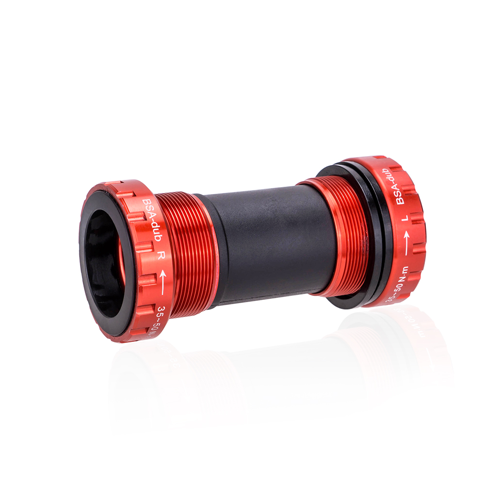 ZTTO BSA DUB Bicycle Bottom Bracket Screw Type 68/73 mm 29mm Thread Axis MTB Road Bike Bottom Bracket Waterproof CNC Alloy BB: BSA-DUB Red