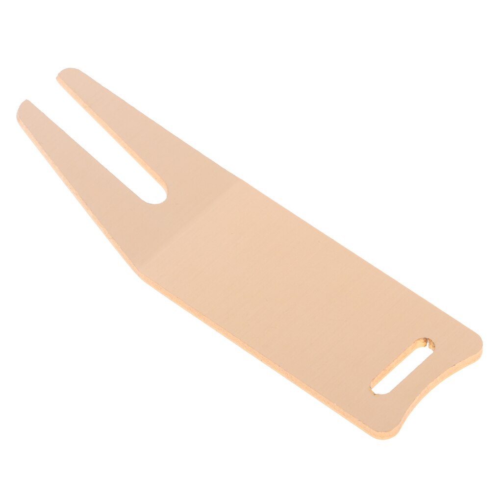 Metal Golf Divot Repair Tool Putting Green Fork Club Rest Pitch Maintain: Gold
