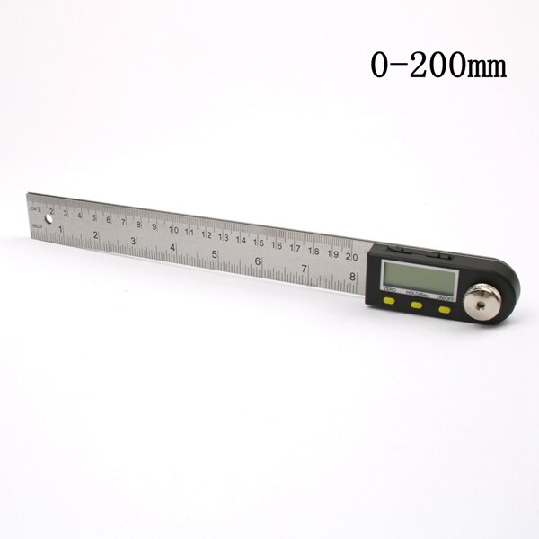 200mm 8 '' digitale gradenboog inclinometer goniometer waterpas meetinstrument elektronische hoekmeter roestvrijstalen hoekliniaal 12 ": 200mm