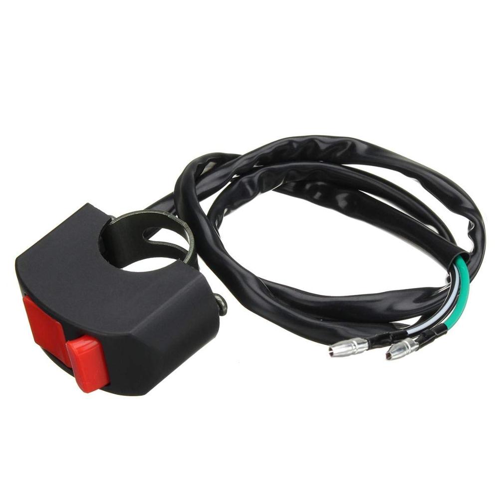 Universal Motorcycle Kill Switch Stop Kill Of Switch Hazard Light Button for 22mm Handlebar Dirt Pit Quad