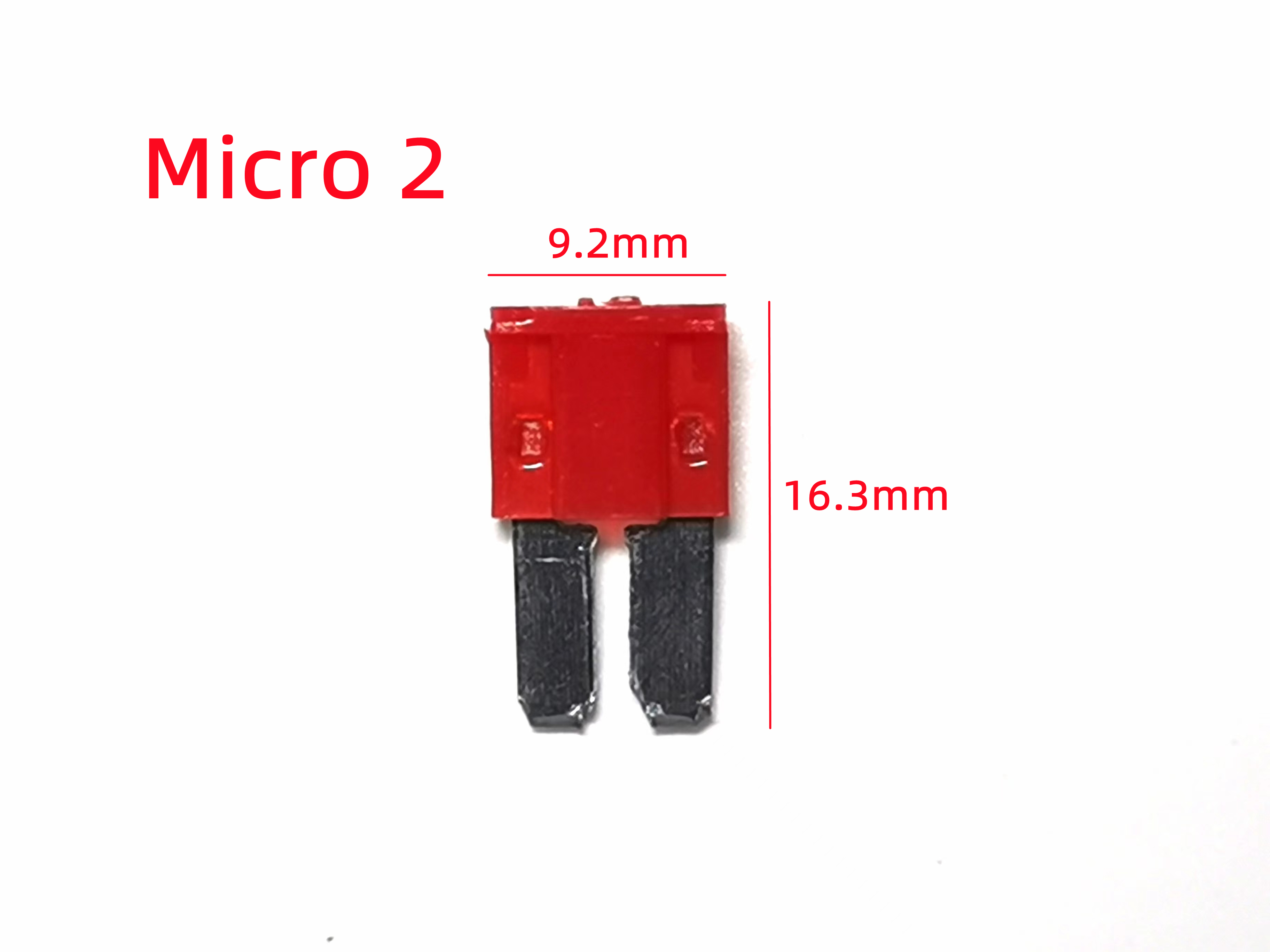 Juego de fusibles de Clip para coche y camión, conjunto de 10 unidades, Mini fusible pequeño y mediano Micro 2, 2A, 3A, 5A, 7,5a, 10A, 15A, 20A, 25A, 30A, 35A, 40A, 50A: Rojo / 12A