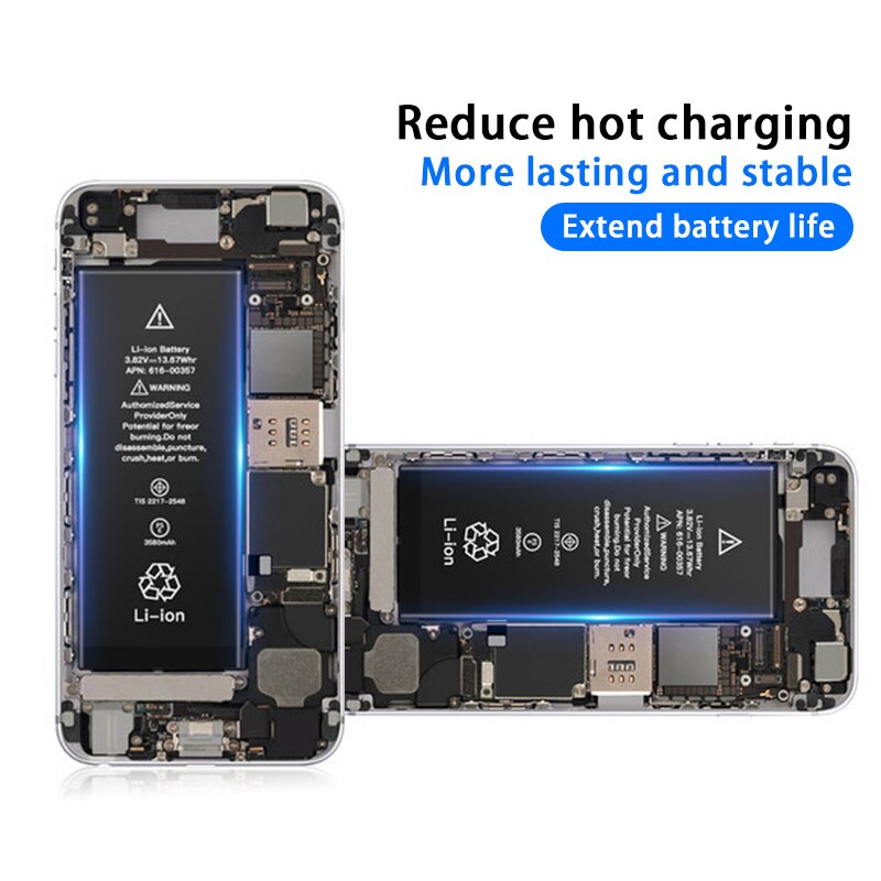 Batería del teléfono móvil para iPhone X XS X XR Xs Max 5 5S 5C 6 6S6 P 6SP 7P 8 8Plus de alta capacidad de 2716/2658/2942/3174mAh