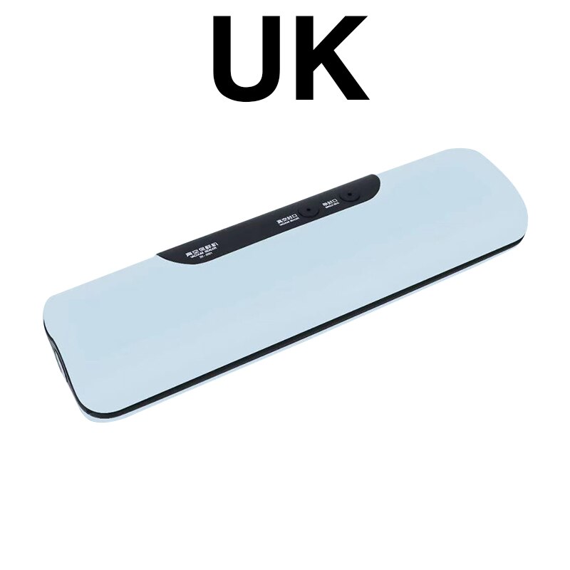 Food Vacuum Sealer Verpakking Rolls Vacuüm Zakken Voor Keuken Opslag Vacuüm Verpakking Machine Naadlasmachines Huishoudelijke Hotsale: Blue UK Plug