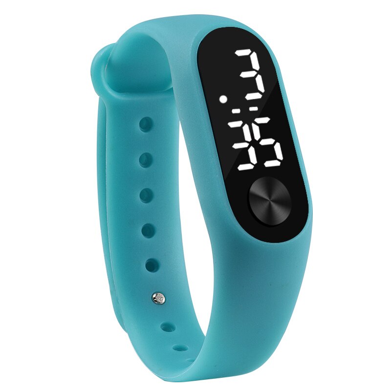 De Mens 'Horloges Mode Sport Horloge Led Luxe Mannen Digitale Leger Sport Waterdicht Fitness Vrouwen Horloge Relogio Feminino Klok: blue bracelet