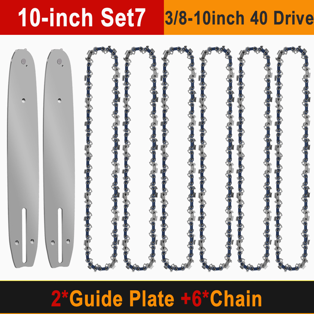 4 6 Pollici 8 Pollici Motosega Barra Di Guida Catena Set 1/4 ''P - Foto 2