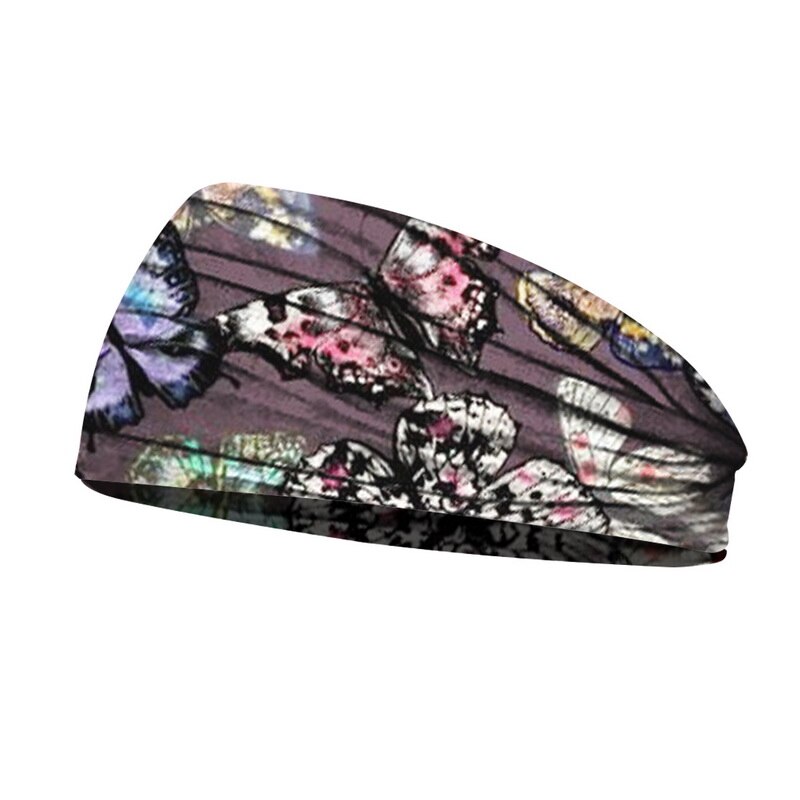 Butterfly Wide Sport Yoga Headbands for Women Cotton Solid Leopard Knot Boho Turban Headwrap Bandana Girls Hair Accessories: 1PCS-color 3