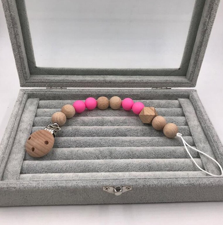 Baby schnuller holz schnuller Clip schnuller kette Baby molaren spielzeug verhindern kette biss: 6