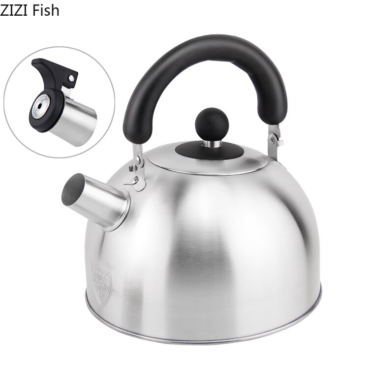 4L Fluitketel Voor Gasfornuis Rvs Fluitje Thee Ketel Water Fles Waterkokers Water Pot