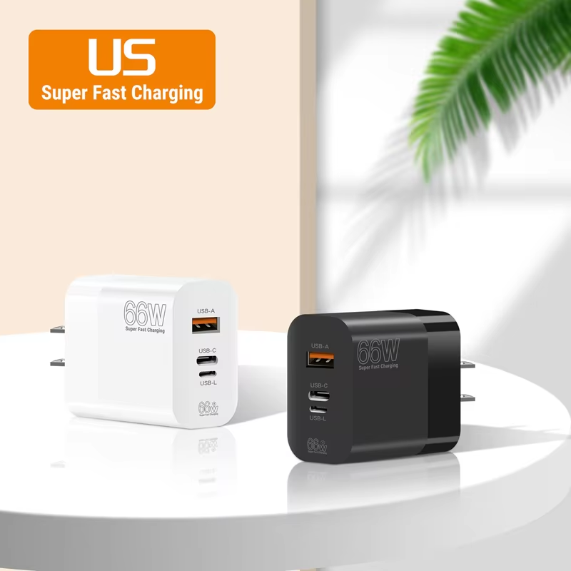 Xiaomi 66W Super Fast Charging Adapter PD Reverse Charger Suitable For Apple Huawei Xiaomi EU/US/UK Standards Phone Adapter