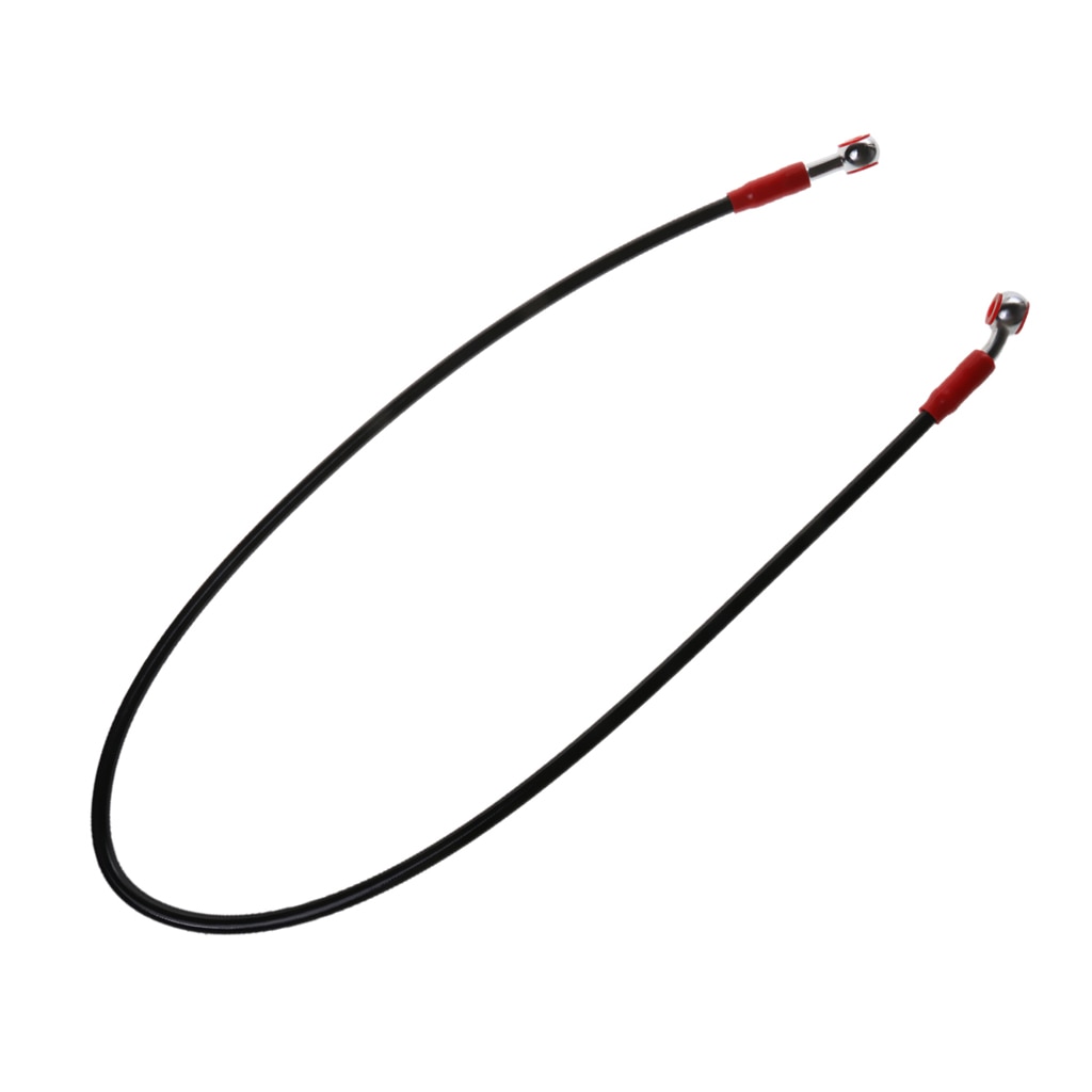 90cm Motorcycle Bike Flexible Brake Oil Hose Pipe Line Stainless Steel Black