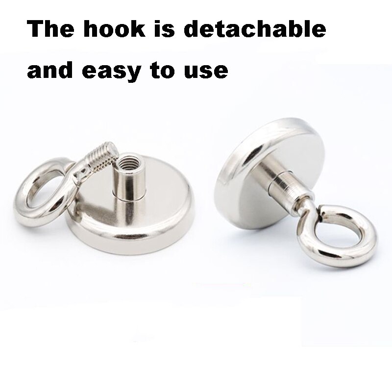 Super Strong Neodymium Magnet Pot Fishing Salvage Magnets Neodymium Round Powerful Magnetic Hook Sea Fishing Magnet Searcher