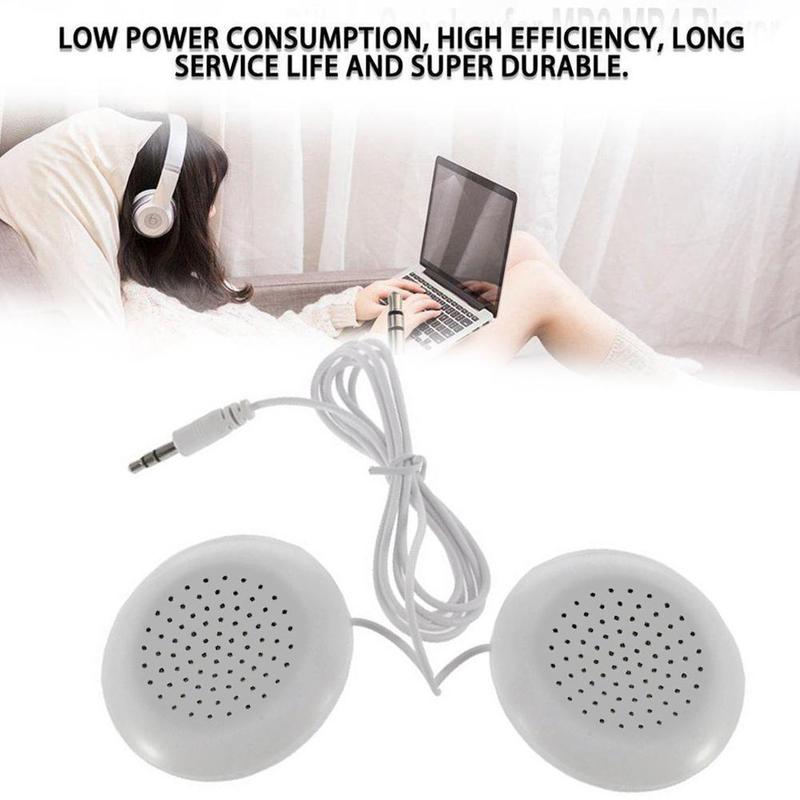 1Set 3.5 mm Plug Universal Mini Neck Pillow Speaker Pillow Player Accessories IPod Speaker MP4 Music MP3 Box Sound For IPho Y0F7