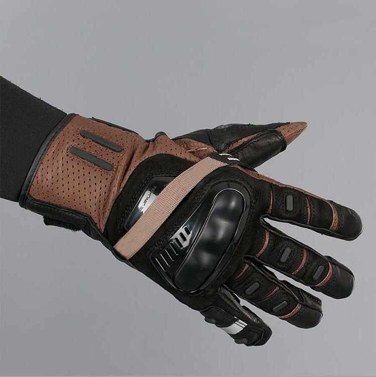Cayenne Pro Gloves Motorcycle Motocross Motorbike Street Bike Riding Racing Breathable Guantes: Auburn / XXL