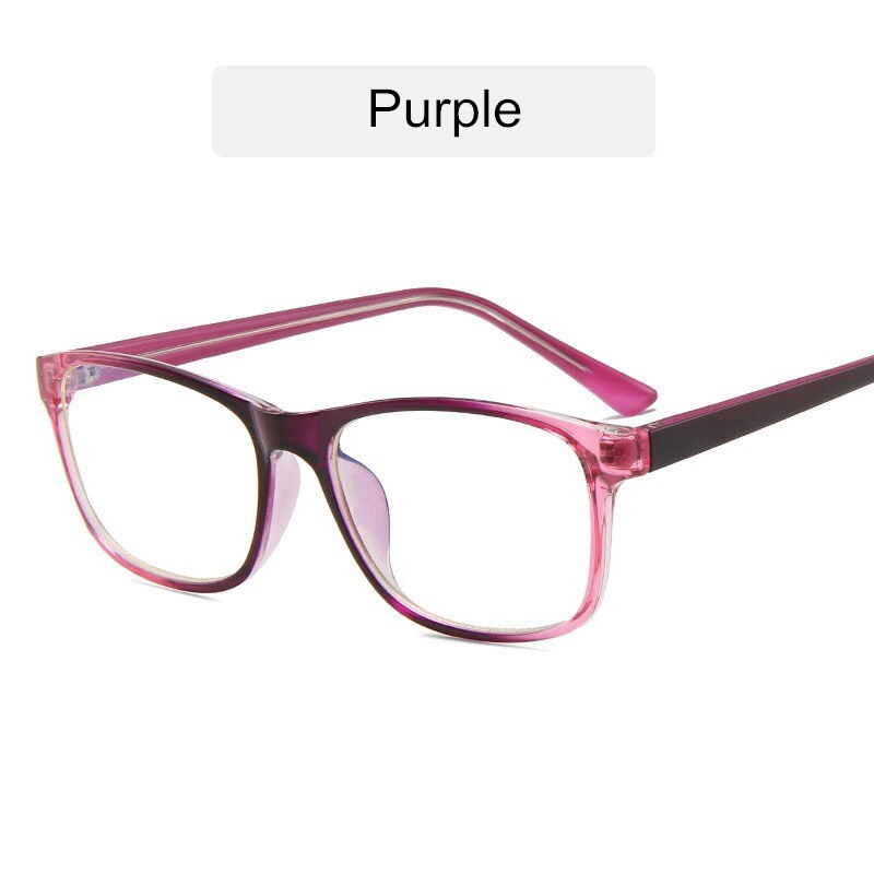 KOTTDO Classic Square Eye Glasses Frames for Women Vintage Computer Prescription Men Plastic Frame: purple