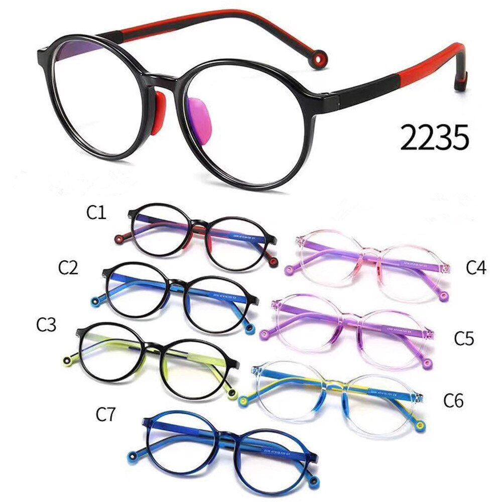 Montura de gafas ópticas para niños, lentes de ordenador con protección contra la radiación, con bloqueo de luz, gafas de lectura
