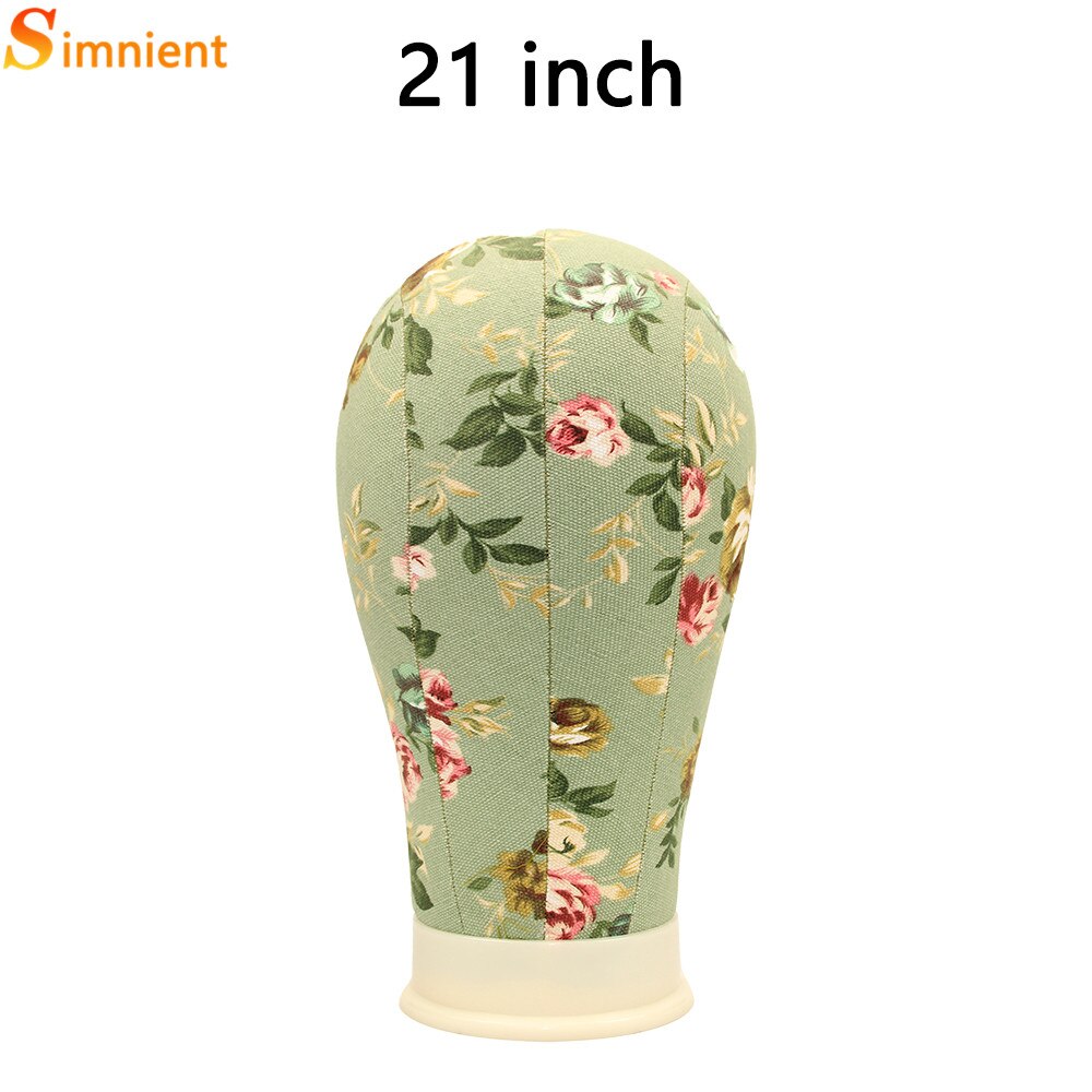 Training Mannequin Hoofd Canvas Hoofd Display Styling Mannequin Mannequin Hoofd Pruik Stand Gratis Krijgen T Naald Houder: 21Green floral