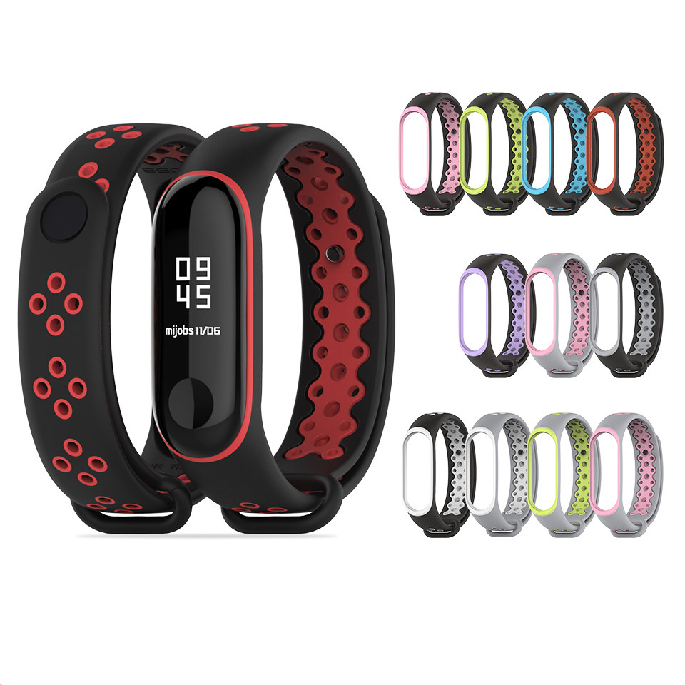 Horloge Band Voor Xiaomi Mi Band 3/4 Horloge Riem Sport Armband Voor Mi Band 3 4 Smart Horloge siliconen Band Voor Mi Band 3 4