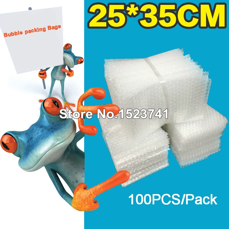 100PCS 250x350mm Plastic Wrap Envelope white Bubble packing Bags PE clear bubble bag Shockproof bag double film bubble bag