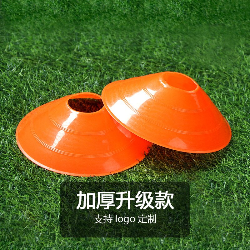 Outdoor Sport Voetbal Rugby Speed Training Disc Cone Cross Track Ruimte Marker Inline Schaatsen Cross Speed Training 10Pcs: Thickened orange